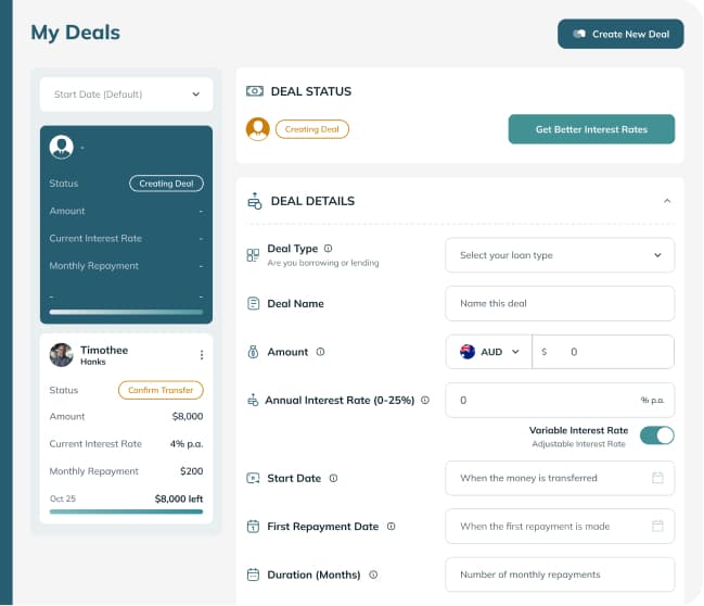 dashboard view